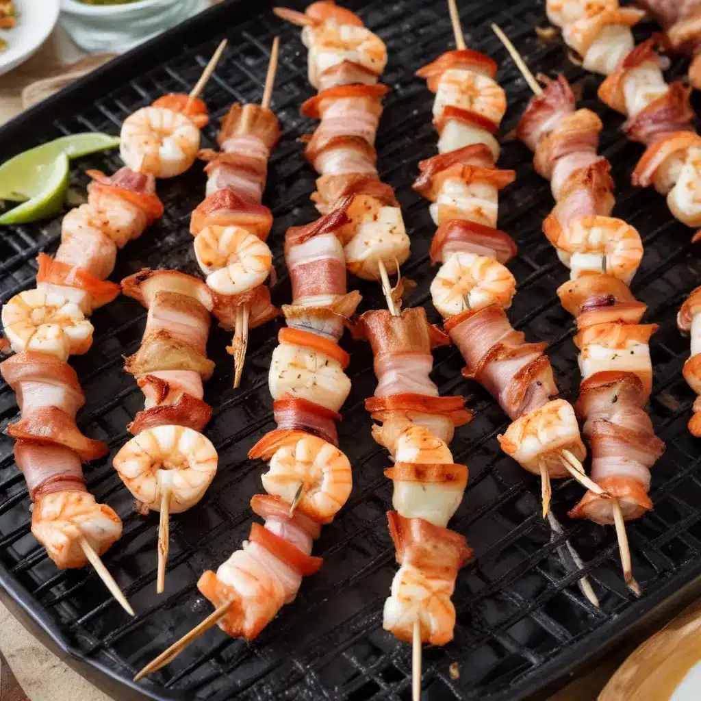 Barbecue Brilliance Crafting Irresistible Bacon-Wrapped Shrimp Skewers