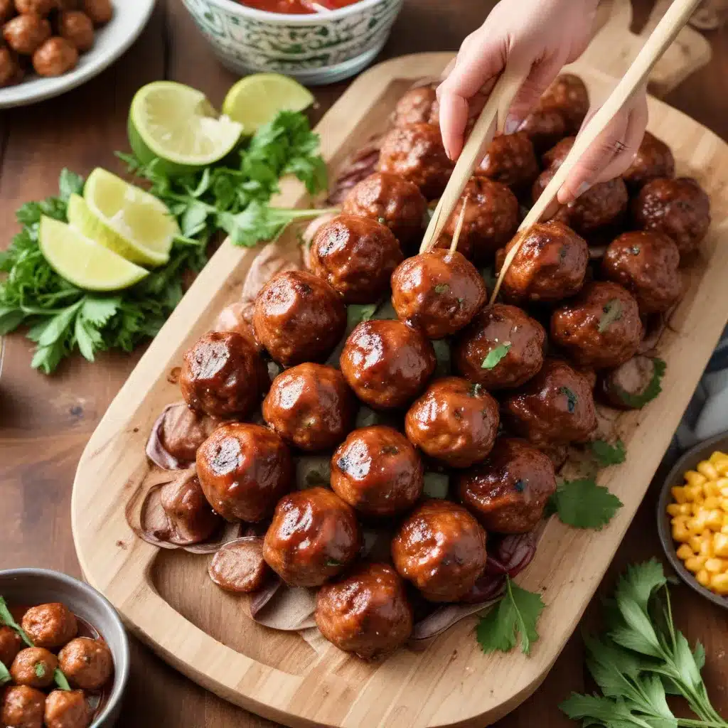 Barbecue Brilliance Crafting Irresistible Barbecue Meatballs with a Tropical Twist