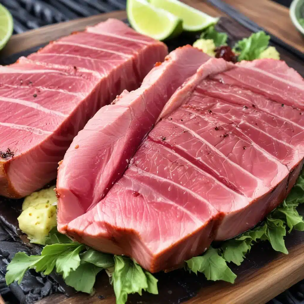 Grilling Greatness Achieving the Perfect Sear on Thick-Cut Ahi Tuna