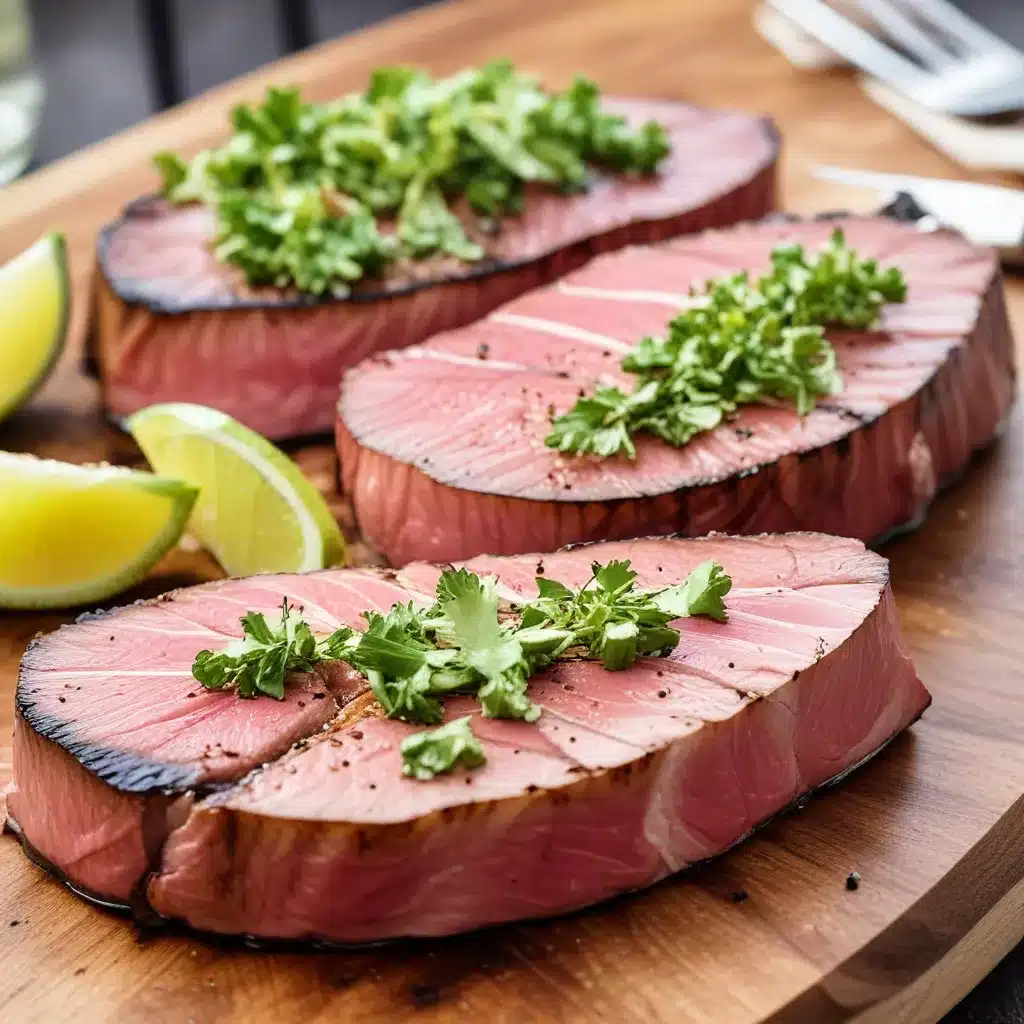 Grilling Greatness Achieving the Perfect Sear on Thick-Cut Tuna Steaks